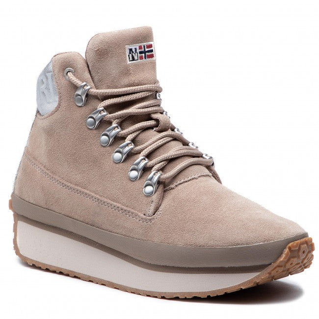 NAPAPIJRI Beige Suede Sneakers