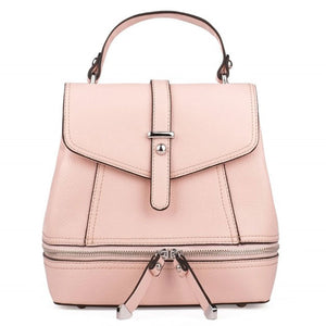 MOJO Pink Leather Backpack
