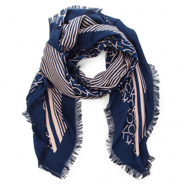 OAKLEE Blue Woolen Scarf