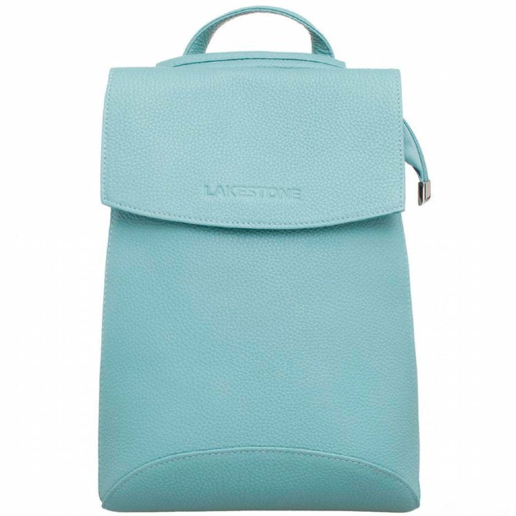 LAKESTONE Blue Leather Backpack