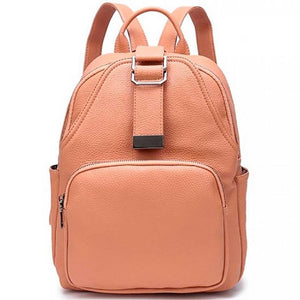 MOJO Orange Leather Backpack